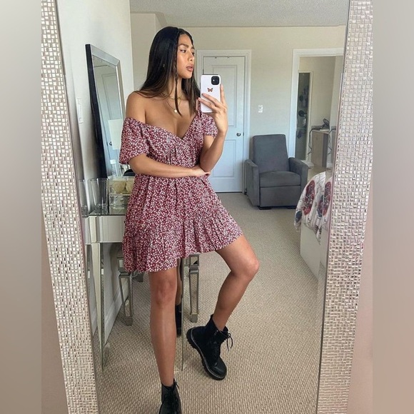 Pinkblush dainty flower floral print mini dress nwt - Picture 7 of 11